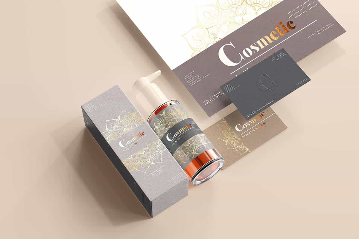 Design mockups as part of a small business. branding effort