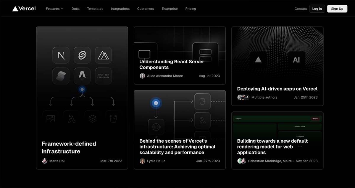 This is an example of a bento grid - a web design trend to follow in 2024