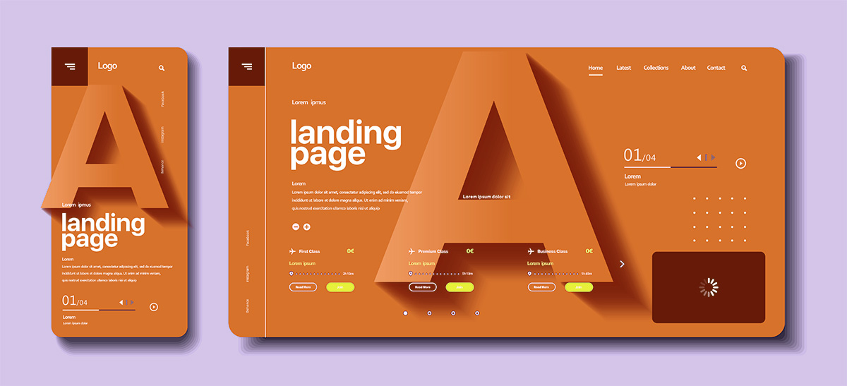 An image showing the concept of mobile first design. A 2024 web design trend we're watching 