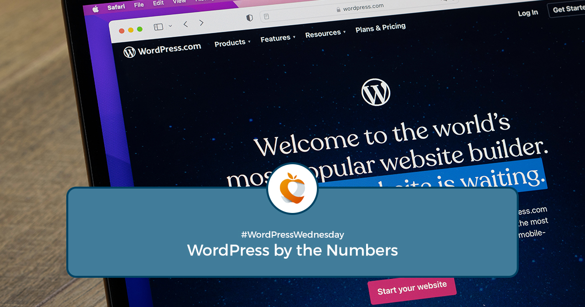 An image showing the WordPress website on a computer screen
