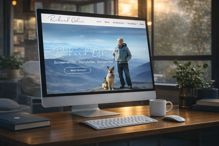 Richard Oshen's website featuring his work as a screenwriter, storyteller, and songwriter.