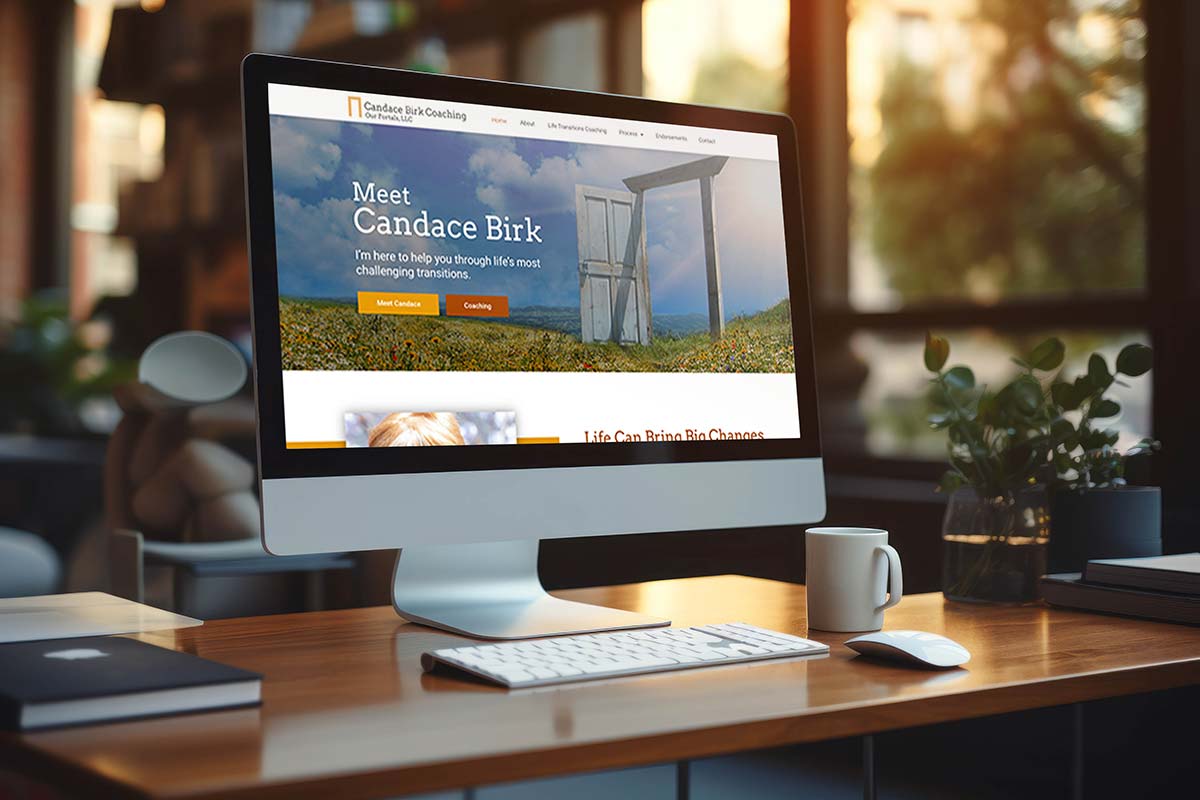 Candace Birk Coaching website, offering life transitions coaching services.