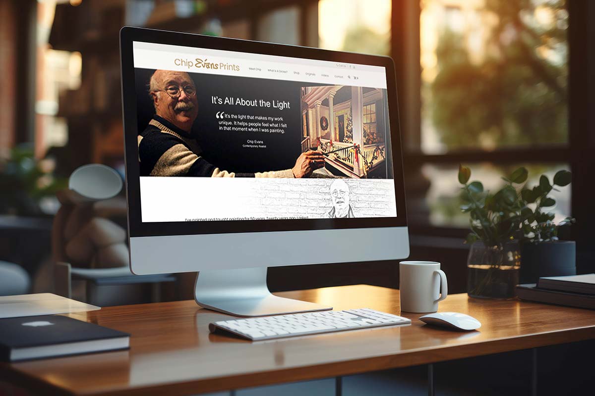 Chip Evans Prints website featuring contemporary realist art by Chip Evans.